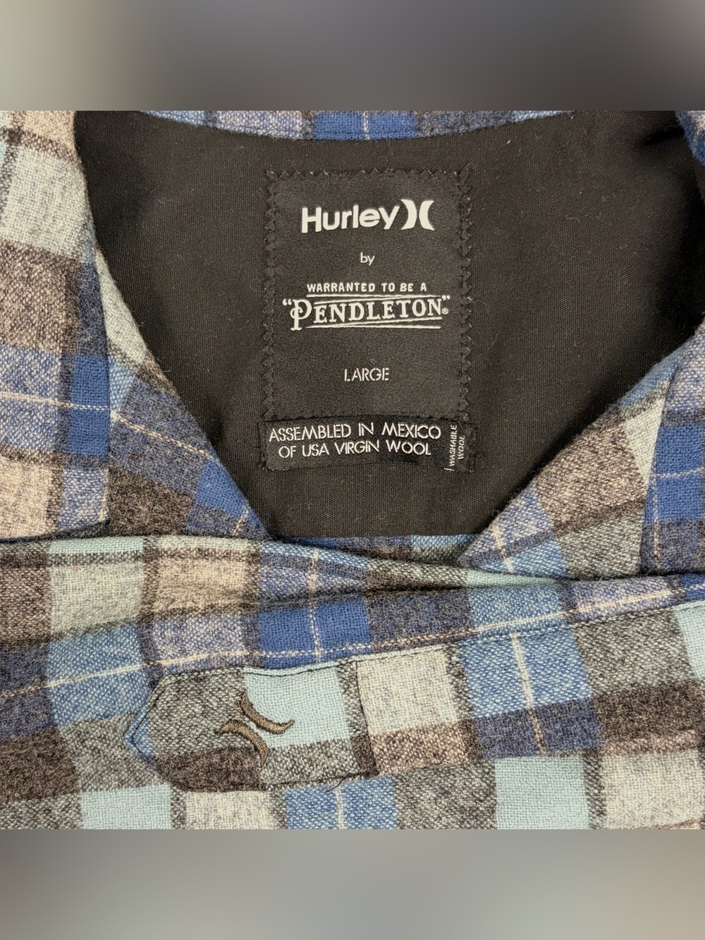 Hurley Pendleton Limited Edition Beach Boys Plaid Wool Board Shirt Men’s Large - Picture 5 of 13